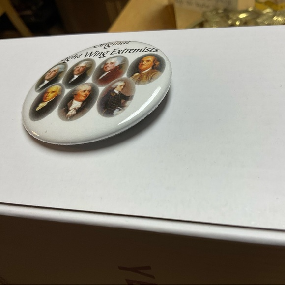 🇺🇸🤡 “Original Right Wing Extremists” Founding Fathers 2 1/4” Unisex Button! - Picture 6 of 9